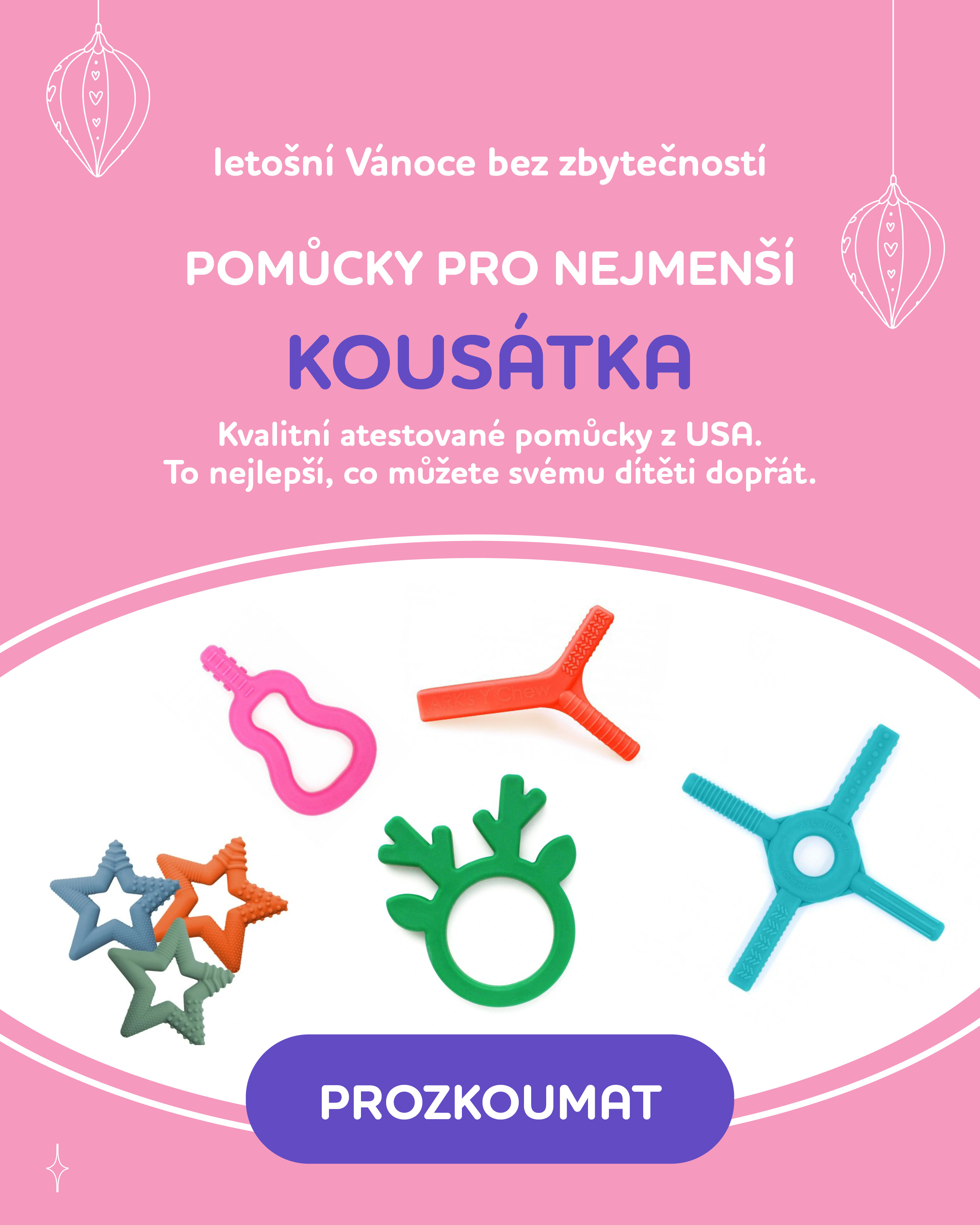 Pomůcky pro nejmenší kousátka mobile