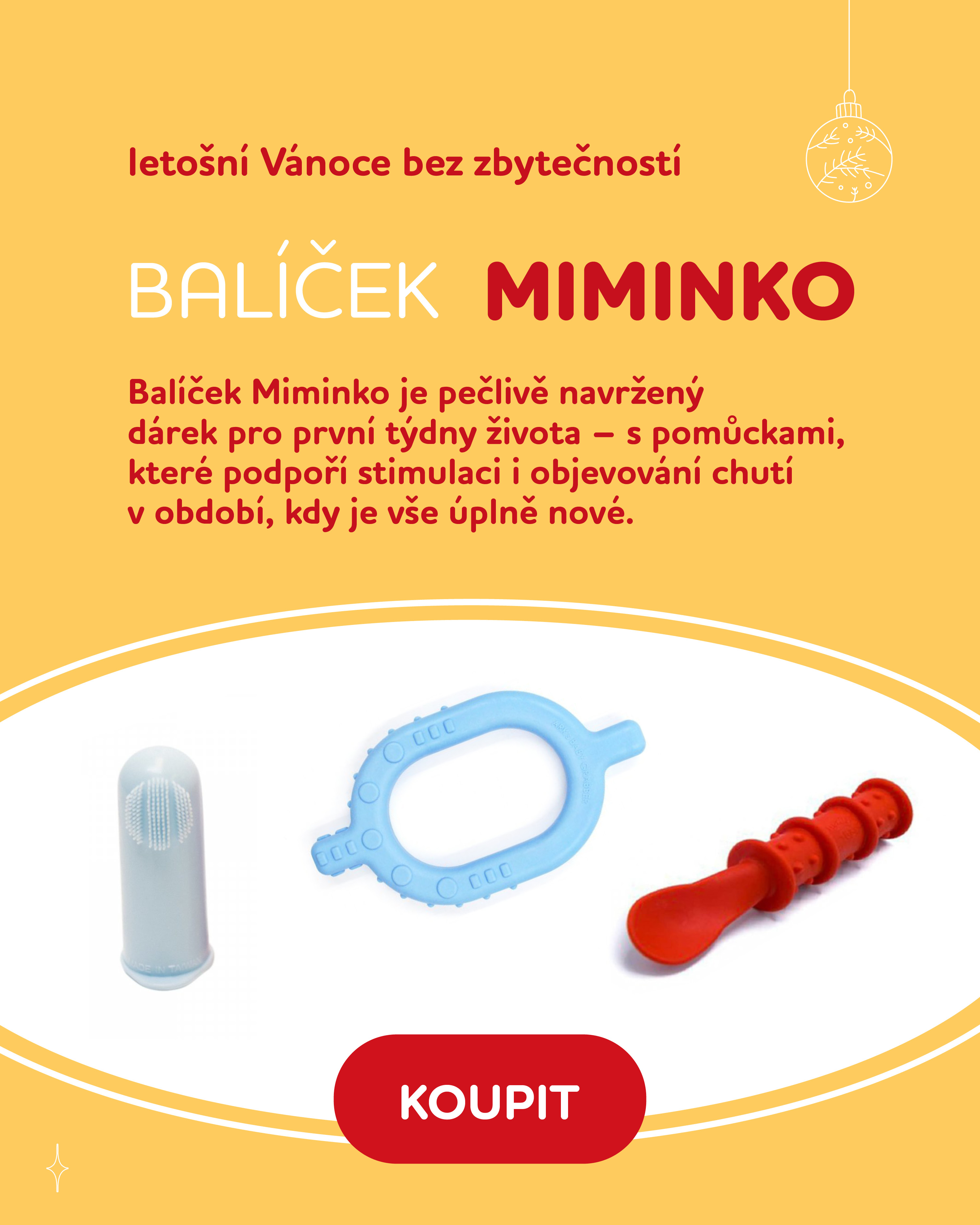 Babiček Miminko vánoční mobile