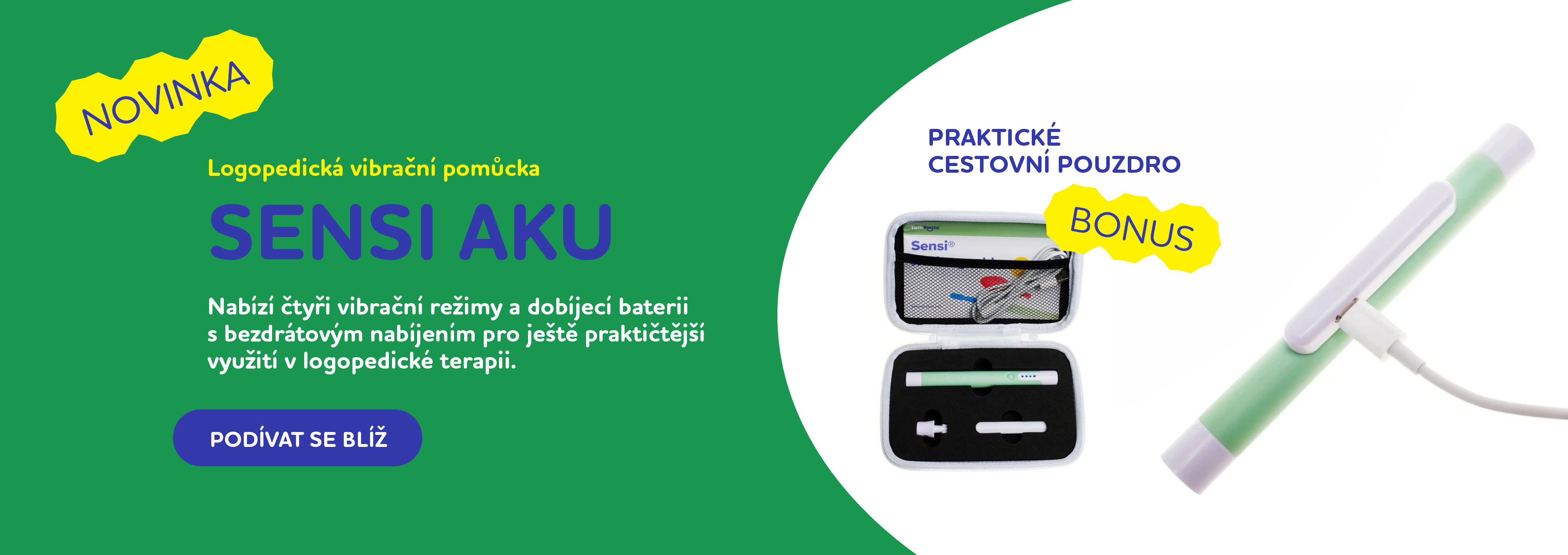 SENSI AKU LOGOPEDICKÁ VIBRAČNÍ POMŮCKA