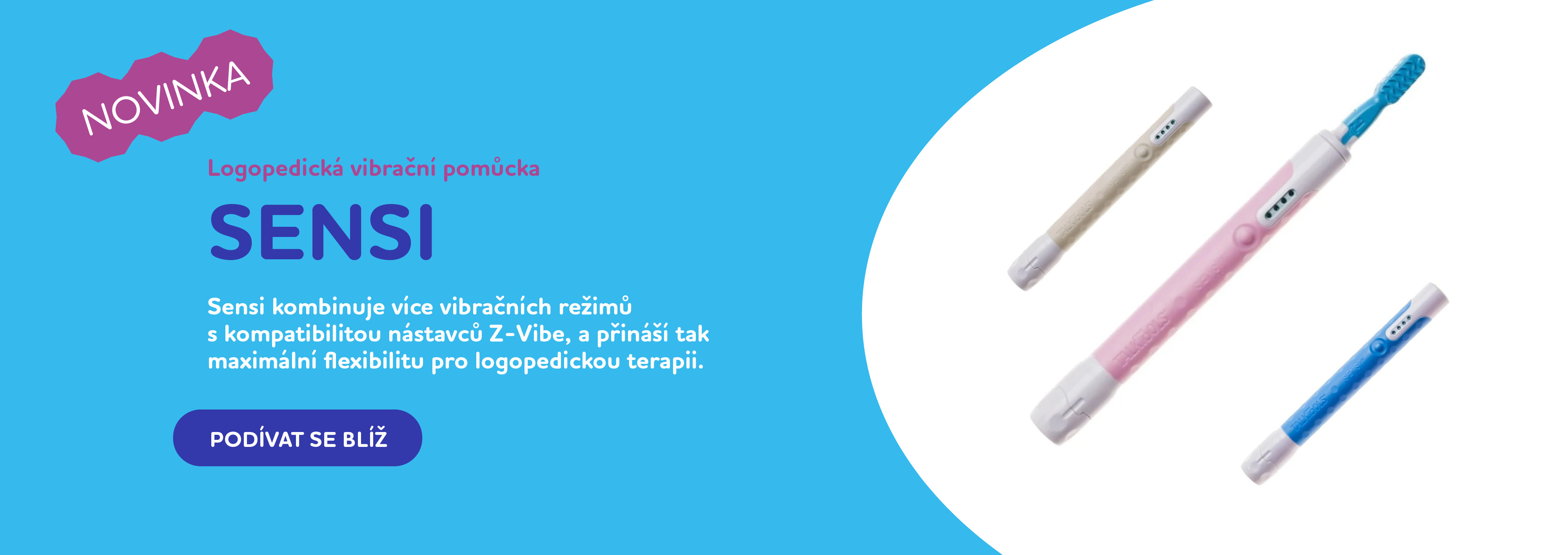 SENSI LOGOPEDICKÁ VIBRAČNÍ POMŮCKA