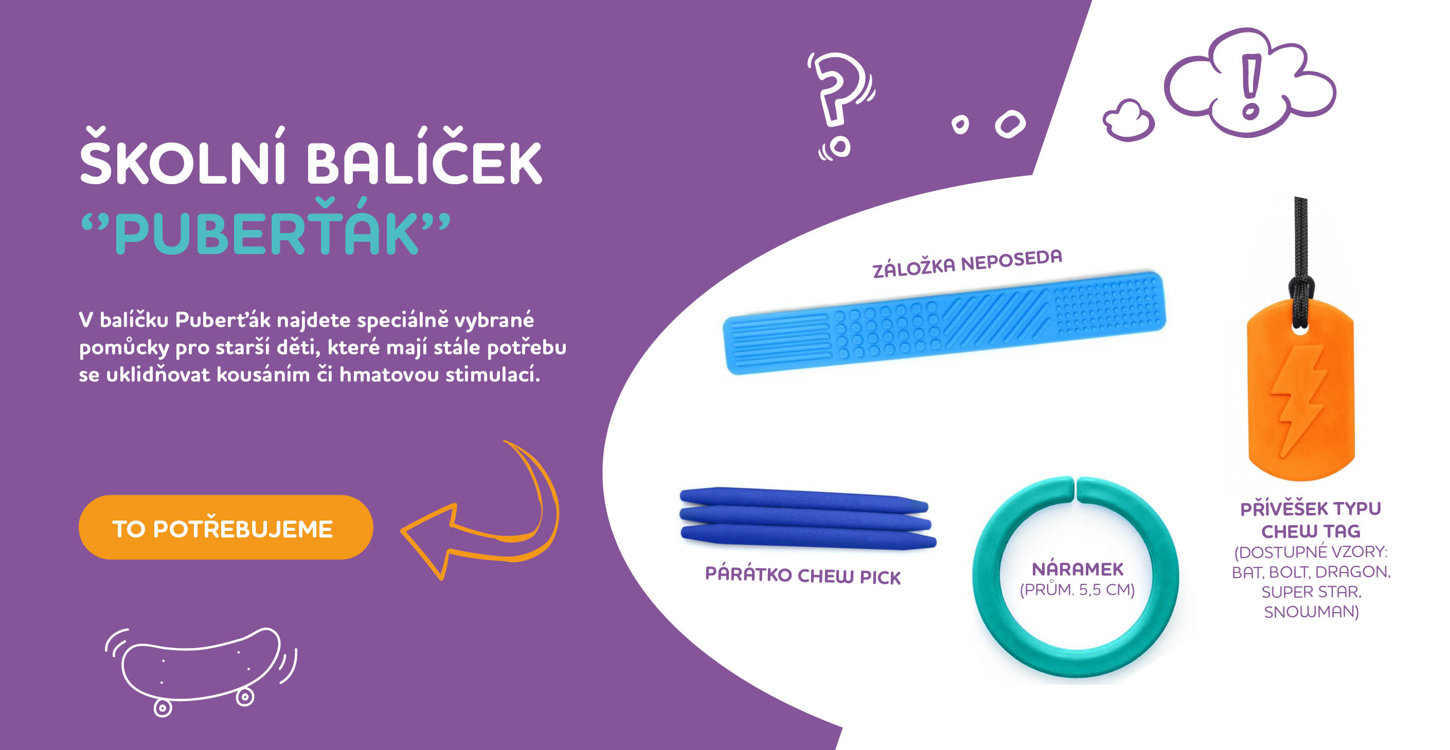 ŠKOLNÍ BALÍČEK "PUBERŤÁK"