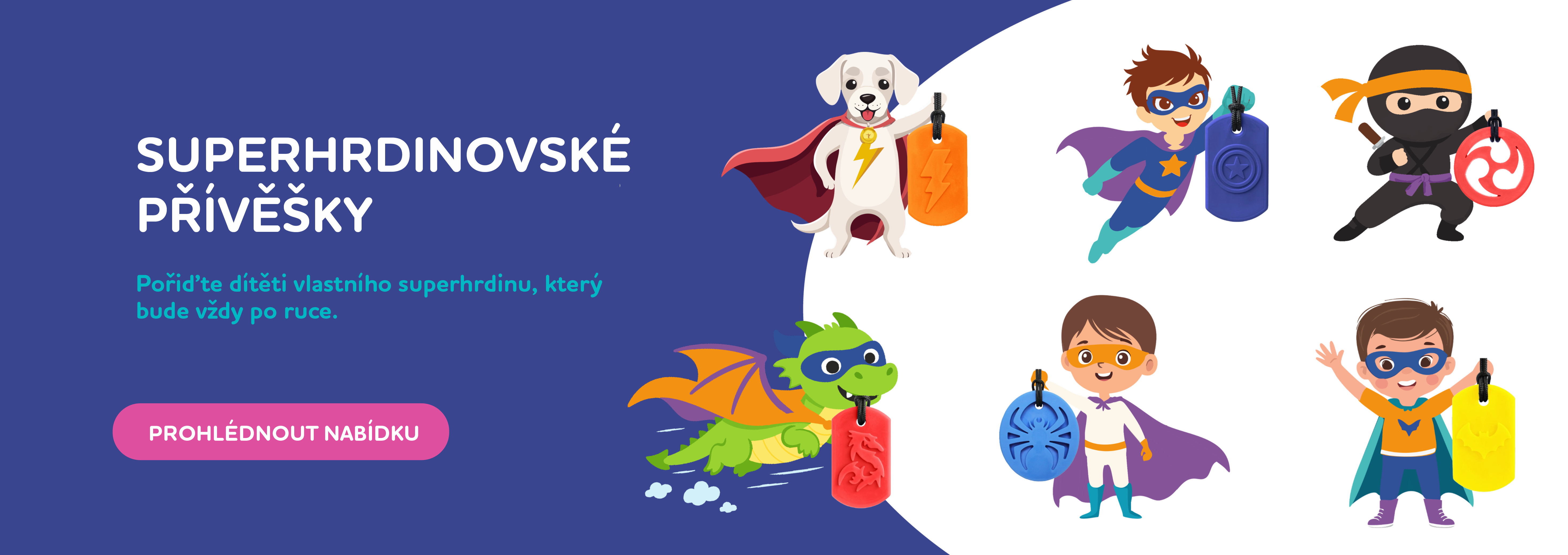 Superhrdinovské přívěšky