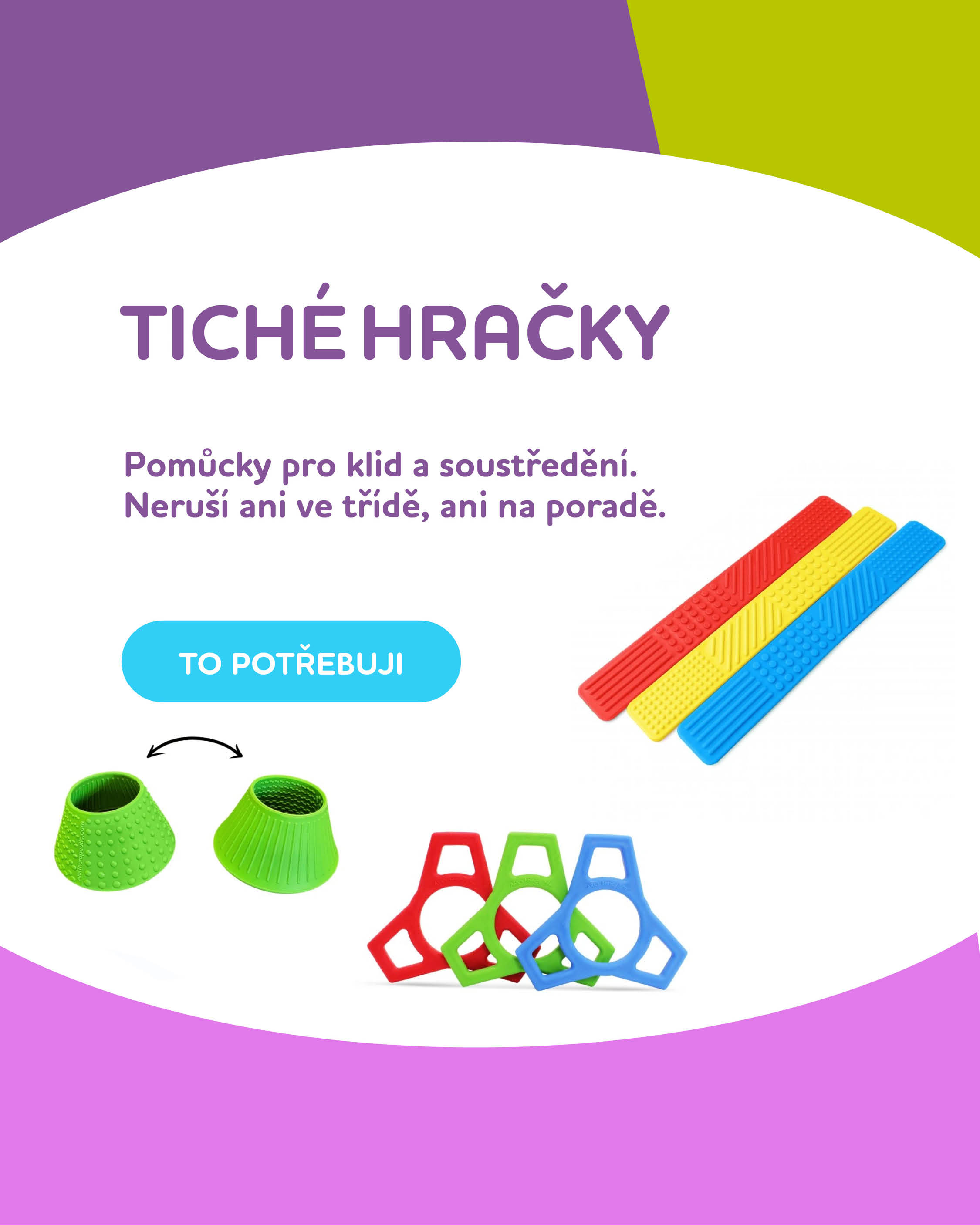 tiché hračky