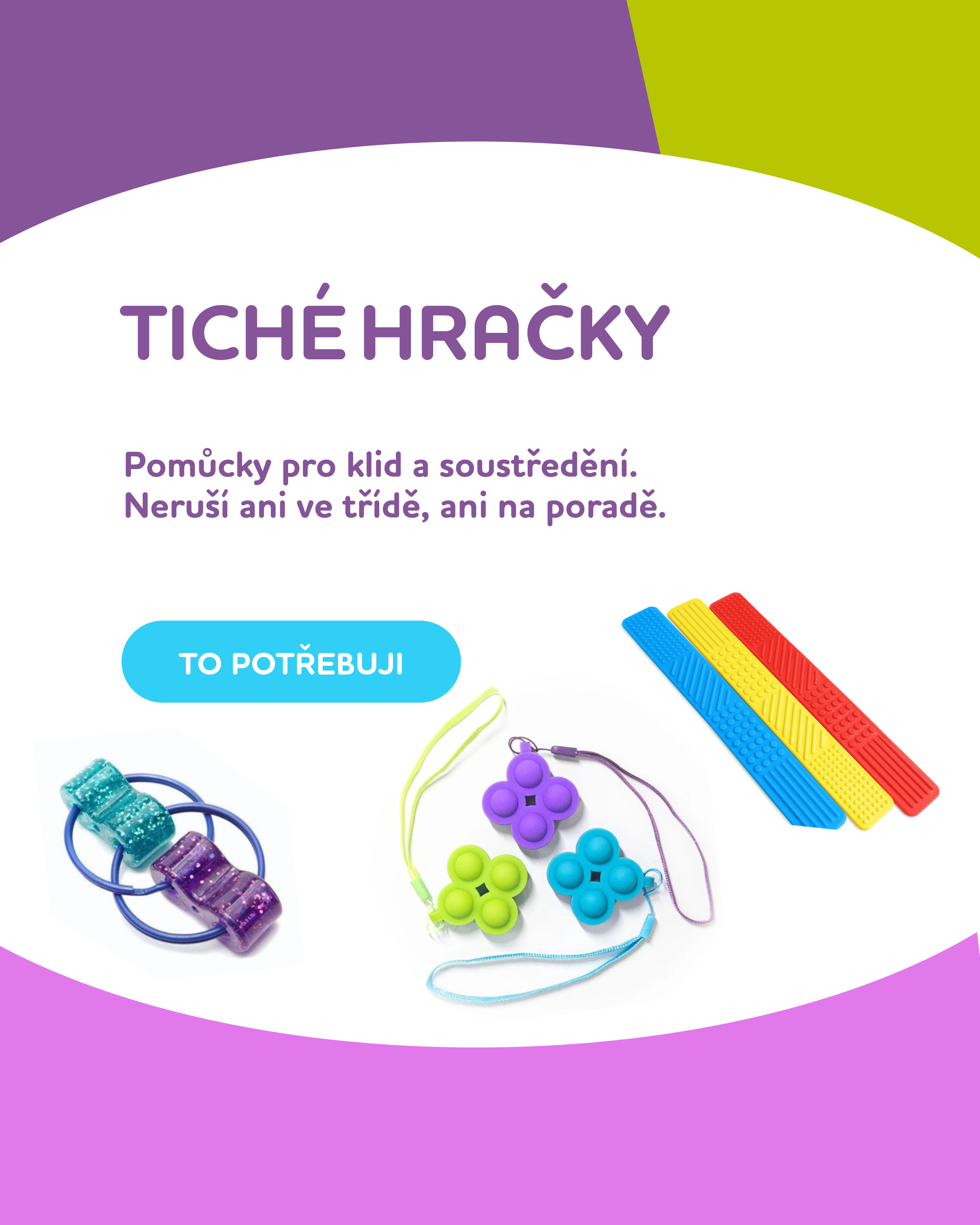 tiché hračky