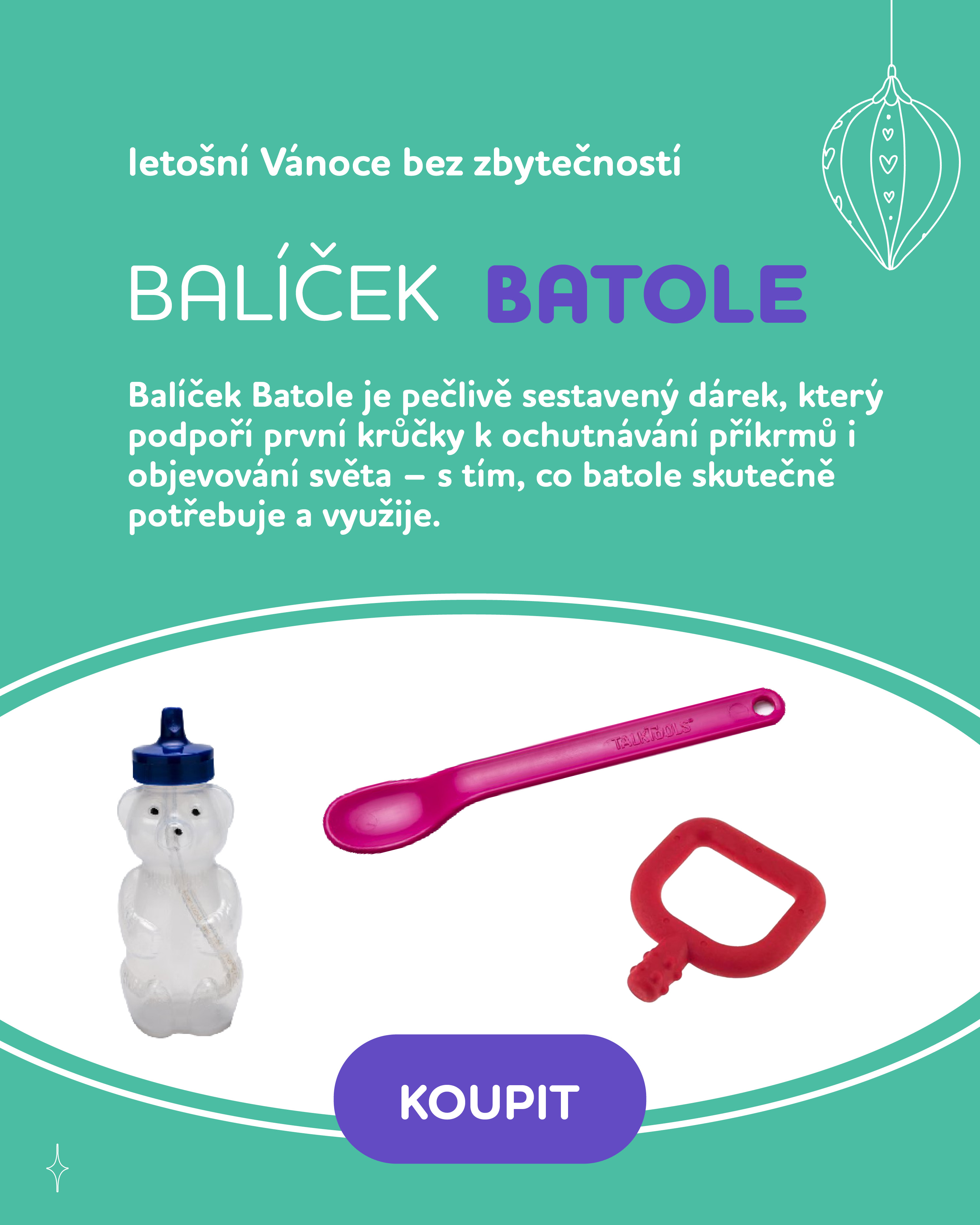 Balíček Batole vánoční mobile