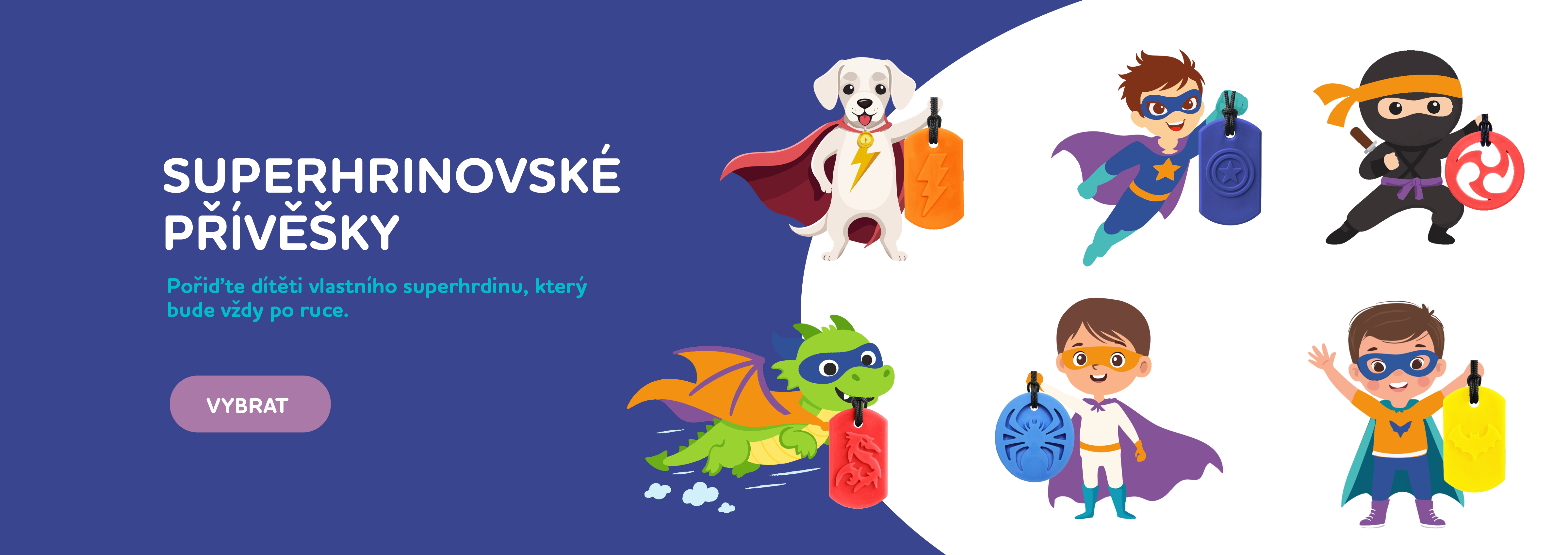 Superhrdinovské přívěšky