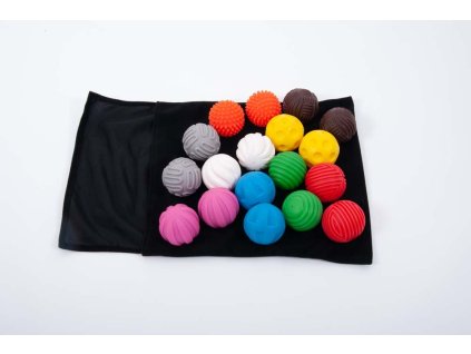 Tactile balls with texture (18 pcs. in a pack.)