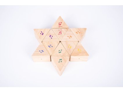 Wooden sound prisms (12 pcs. in a pack.)