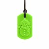 SNOWMAN - chew necklace