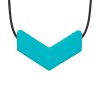 Chevron Necklace Teal Full Res