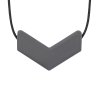 Chevron Necklace Dark Gray Full Res