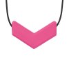 Chevron Necklace Hot Pink Full Res
