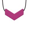 Chevron Necklace Magenta Full Res