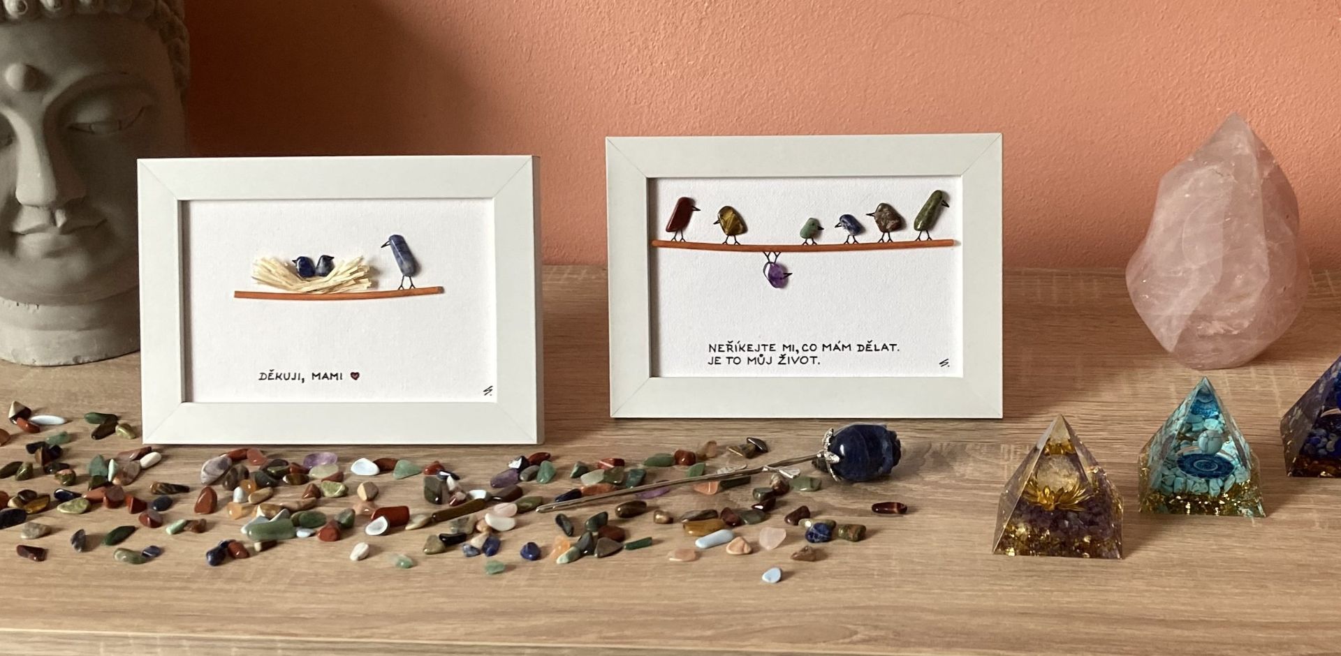 Dárky z minerálů-obrázky