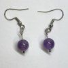 nausnice mineraly ametyst 8 mm