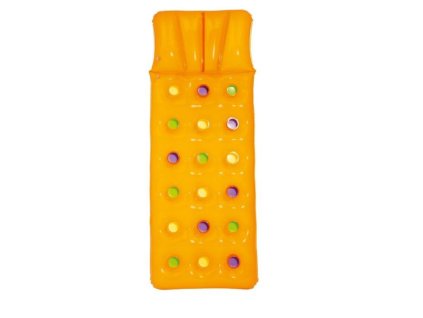 Žlutá BESTWAY nafukovací matrace na plavání 188x71cm + polštář