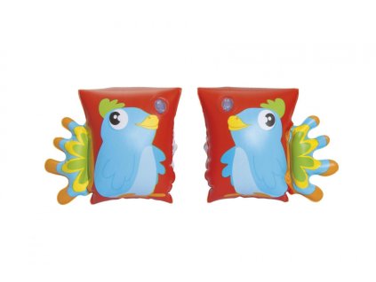 Plavecké rukávky 23x15 cm papoušek
