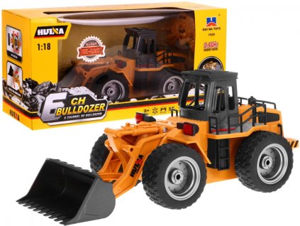 Buldozer R/C 2,4 G Kovová lžíce 1:18