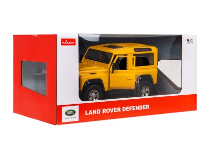 R/C auto Land Rover Defender 1:14 RASTAR žlutý