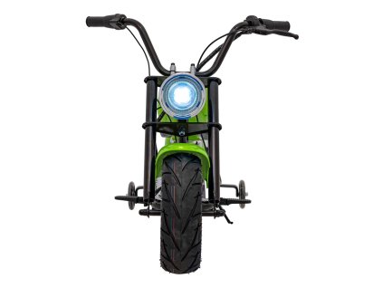 Motocykl Chopper Warrior vozidlo Zelená