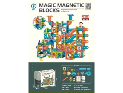Magnetické bloky Sada 268 prvků