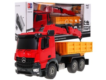 Auto R/C Mercedes-Benz Arocs 2.4G HDS jeřáb Double E