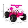 Vozidlo Quad THE FASTEST Pink