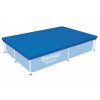 Krycí plachta 224 × 154 cm na bazén s konstrukcí Steel Pro 221 × 150 × 43 cm BESTWAY