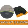 Bezpečnostní síť pro trampolínu 14FT - 6 tyčí oranžová