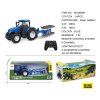 Modrý R/C traktor s pluhem