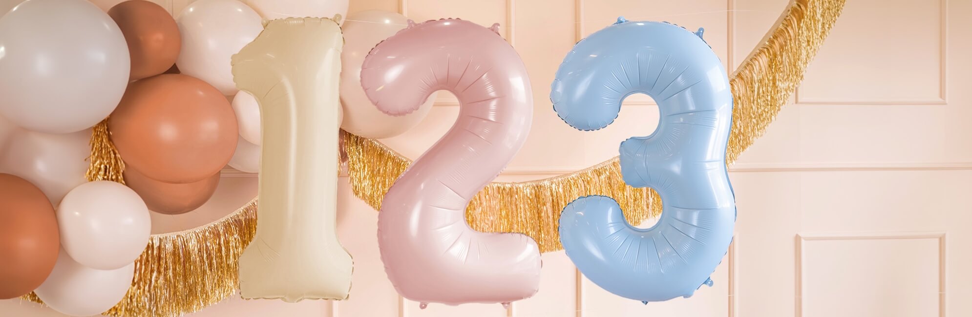 kouzelna party banner balonky cisla