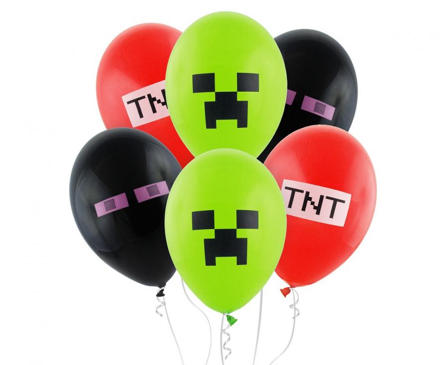 Minecraft balonky TNT party Kouzelna party