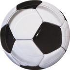 Fotbal Talíře 8 ks – Dezertní, 18 cm