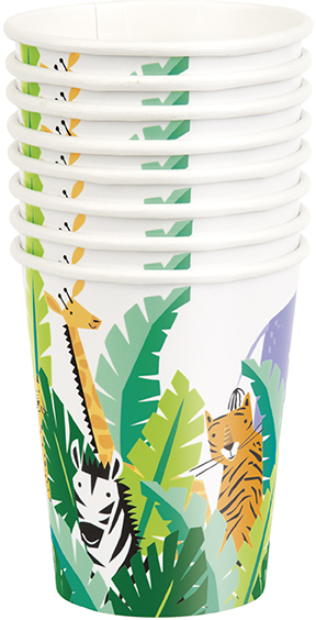 Safari Kelímky 8 ks – Zvířátka ze safari