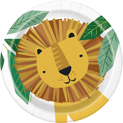 Safari Talíře 8 ks – Zvířátka ze safari, 18 cm