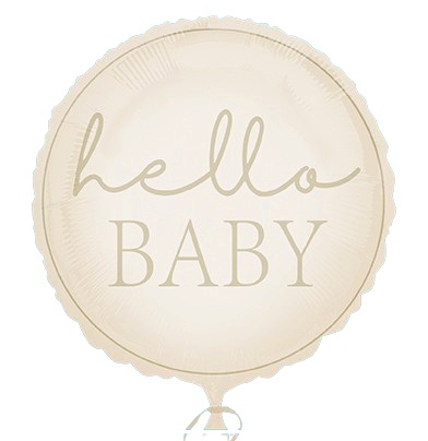 Baby Shower Balónek fóliový – Hello Baby neutrální, 45 cm