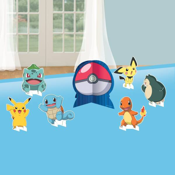 Pokemon Stolní dekorace - Pokemon Párty, 7 ks