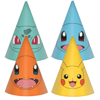 Pokemon Čepičky - Pokemon párty, 8 ks