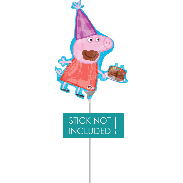 Prasátko Peppa Fóliový balónek - Peppa a dort