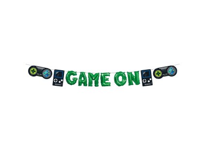 Game Party Balónková girlanda - Game On | Kouzelnaparty.cz