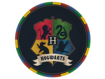 Harry Potter Papírové talíře - Bradavice, 8ks | Kouzelnaparty.cz