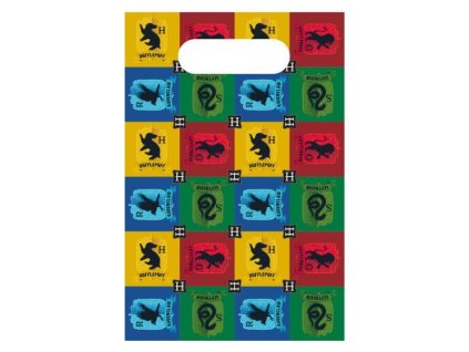 Harry Potter Papírové sáčky 4 ks - Bradavické erby | Kouzelnaparty.cz