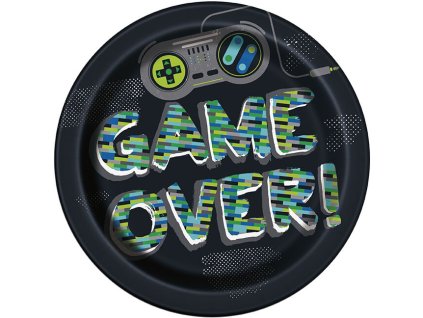 Game Party Talíře 8 ks – Game párty, 23 cm | Kouzelnaparty.cz