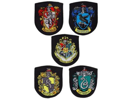 Harry Potter Nášivky - Bradavické koleje | Kouzelnaparty.cz