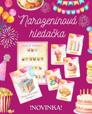 🎉🎂 NAROZENINOVÁ HLEDAČKA 🎈🎁 Svižná hledací hra s prvky bojovky je ideální na narozeninovou oslavu a užijí si ji děti už od...