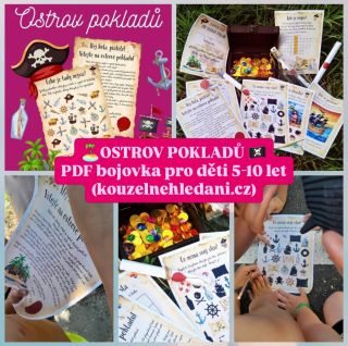 💎Hledání pokladů je ideální zábavou na léto!✨ 🏝️OSTROV POKLADŮ🧭 Hledací a lušticí hru, na jejímž konci najdou děti...