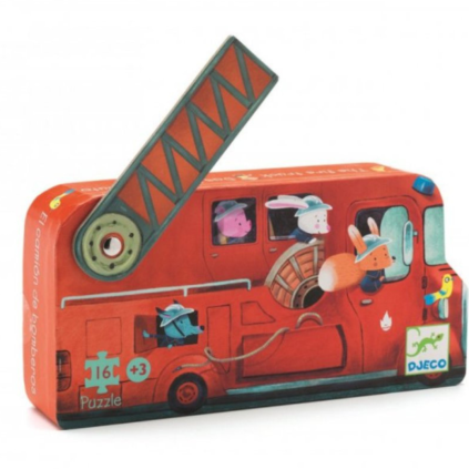 DJECO Puzzle Hasičské auto - 16 pcs