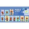234138 4 djeco puzzle medvidek se obleka 10pc