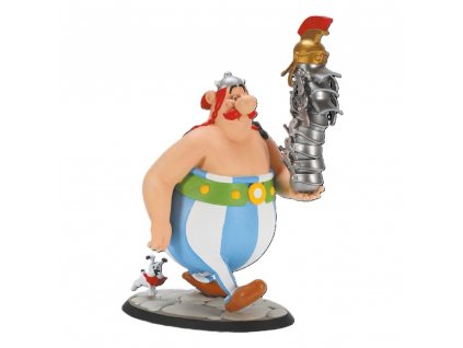 Asterix Statue Obelix Stack of Helmets and Dogmatix 21 cm