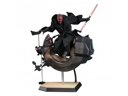 Star Wars Episode I Movie Masterpiece Action Figure 1/6 Darth Maul with Sith Speeder 29 cm